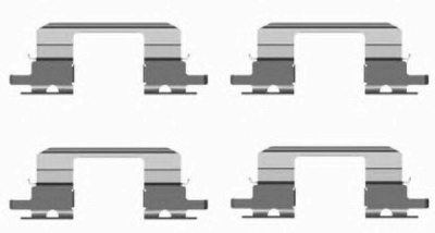HELLA PAGID 8dz355203821 -  Комплектующие, колодки дискового тормоза